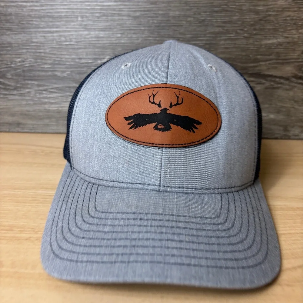 Gray Hat Cap Snap Back Hunting‎ Outdoors Adjustable